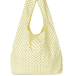 GANNI Market Tote Bag - Yellow Cotton Print - New With Tags